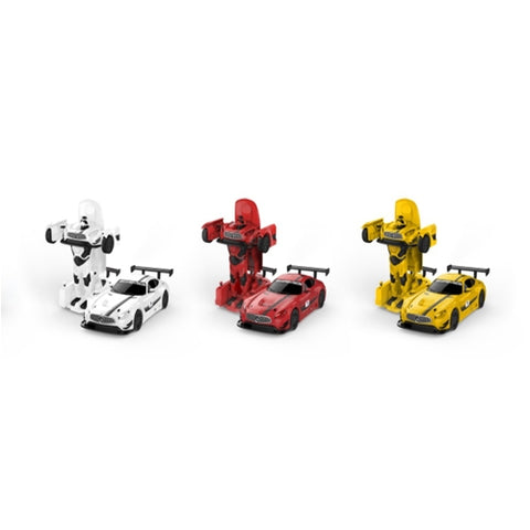 Masinuta Transformabila in Robot Rastar 1/32 Rosu SAU Galben 1:32