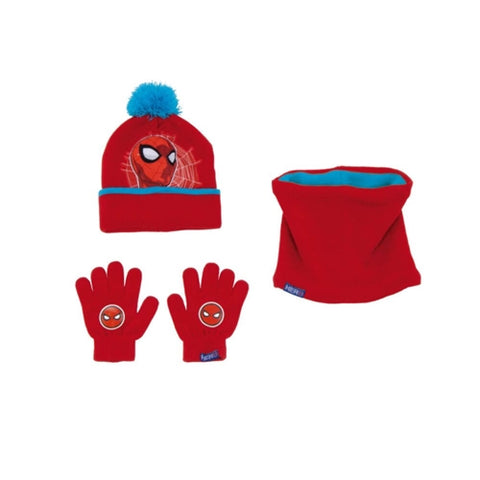 Set 3 Piese Spiderman EMA Caciula, Manusi si Fular