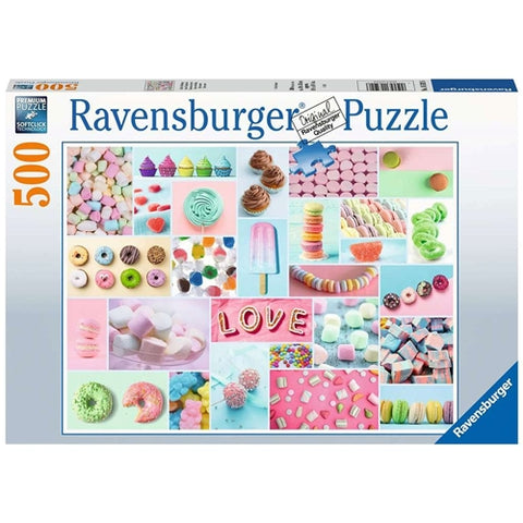 Ravensburger  - Puzzle Ravensburger Colaj Dulciuri, 500 Piese