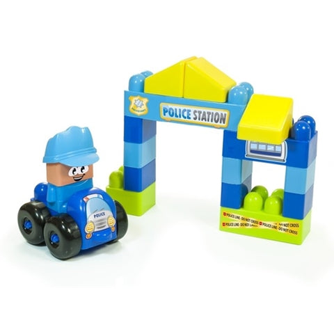 Joc Constructii Tematic Miniland Statie Politie