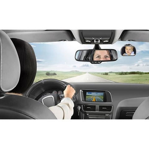 Oglinda de Siguranta Auto cu LED Reer Pentru Monitorizare Bebelusi Prindere pe Tetiera