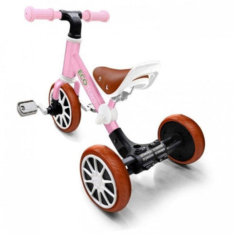 Bicicleta de echilibru 3 in 1 cu pedale pentru copii LC-V1322 - Roz