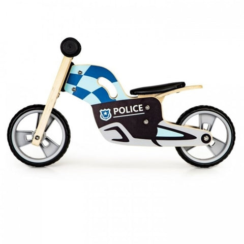 Bicicleta de echilibru din lemn cu roti EVA LC-V1330 - Politie