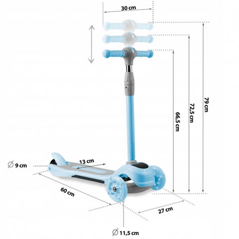 Trotineta cu Roti cu Led Piko Ricokids Albastru