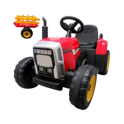 Tractor Electric R-Sport pe Baterie si Muzica C1 Rosu