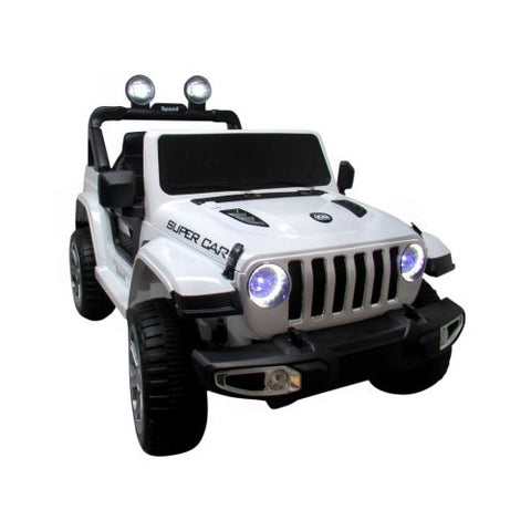 Jeep electric R-Sport 4 X 4 cu telecomanda X4 Alb