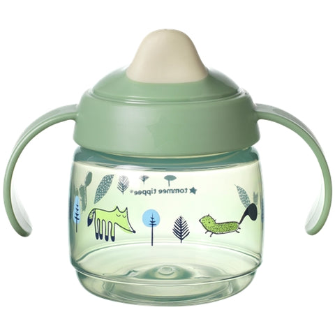 Cana Sippee Tommee Tippee cu Protectie Bacshield si Capac 190 ml 4 luni + Verde