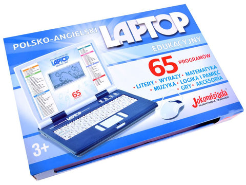 Laptop educational pentru copii, 65 de functii interactive, Jokomisiada, ZA3321 NI, Albastru