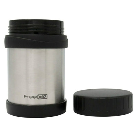 FreeON - Termos Inox pentru Mancare Solida 350 ml, Gri