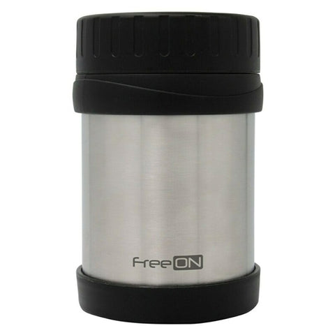 FreeON - Termos Inox pentru Mancare Solida 350 ml, Gri