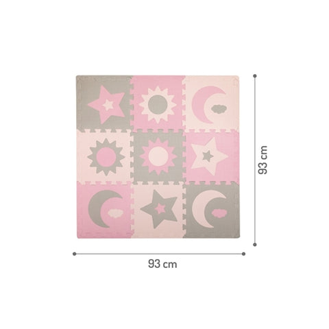 Covoras de Joaca Puzzle 120x120 cm Momi Nebe Pink