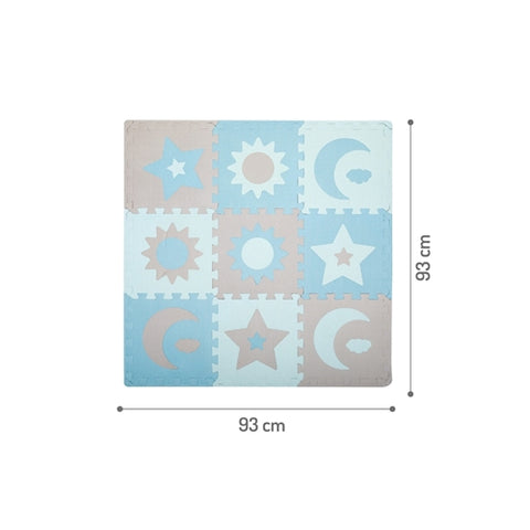 Covoras de Joaca Puzzle 90x90 cm Momi Nebe Blue