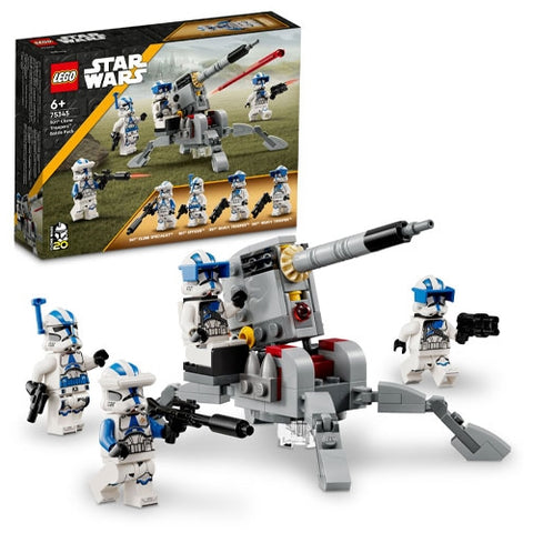 LEGO- Set de Constructii Star Wars Pachet de Lupta Clone Troopers Divizia 501 75345 