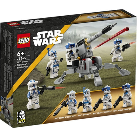 LEGO- Set de Constructii Star Wars Pachet de Lupta Clone Troopers Divizia 501 75345 