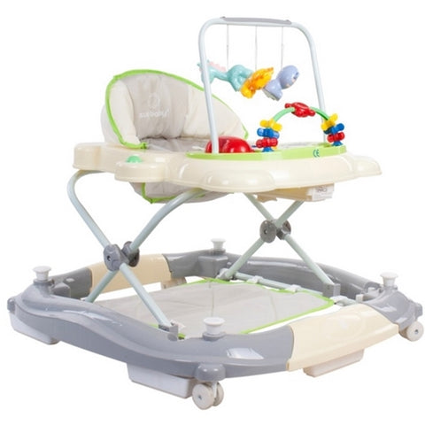 Premergator Pisicuta Sun Baby cu Functie de Balansoar Green Grey