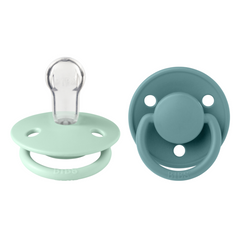 Bibs - Set 2 suzete De Lux Silicon, tetina rotundă, mărime universală