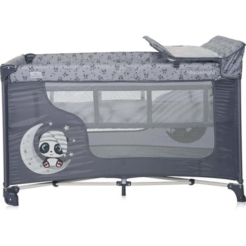 Patut Pliabil Lorelli Moonlight 2 Nivele Cool Grey Pandas