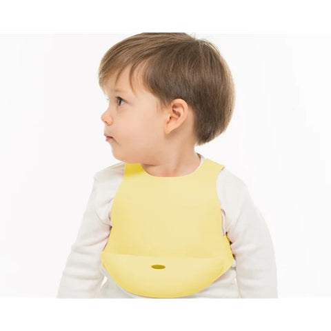 Minikoioi - Baveta Flexi Bib Minikoioi 100% Premium Silicone Mellow Yellow