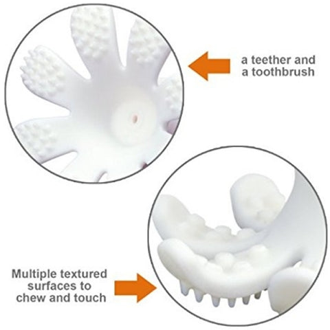 Mombella - Inel Gingival din Silicon Mombella Octopus Galben