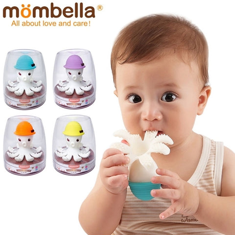 Mombella - Inel Gingival din Silicon Mombella Octopus Galben