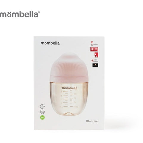 Mombella - Biberon Anticolici Mombella Breast-Like cu Tetina 360° XL Flux Consistent, PPSU, 300 ml Old Roze