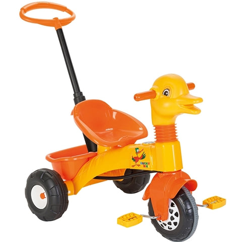 Pilsan - Tricicleta cu Maner Parental Yellow Duck