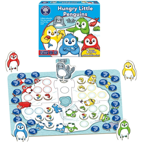 Orchard Toys- Joc de Societate Pinguini Mici si Flamanzi HUNGRY LITTLE PENGUINS