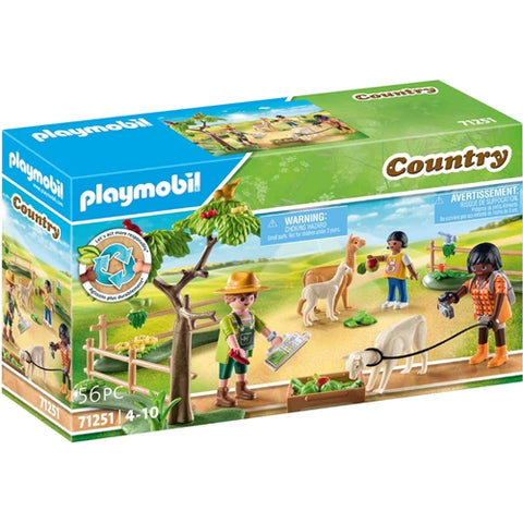 Playmobil  - Set de Constructie Playmobil La Plimbare Cu Alpaca