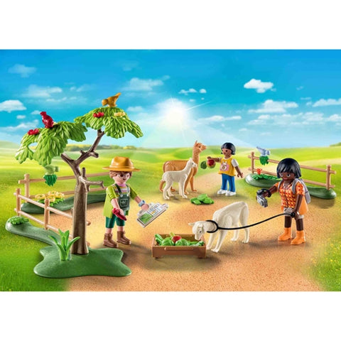 Playmobil  - Set de Constructie Playmobil La Plimbare Cu Alpaca