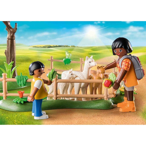 Playmobil  - Set de Constructie Playmobil La Plimbare Cu Alpaca