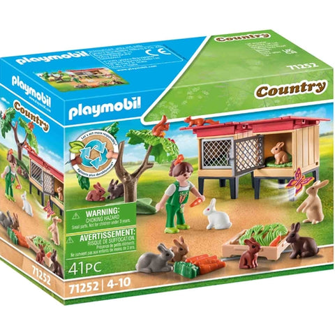 Playmobil  - Set de Constructie Playmobil Cusca Pentru Iepurasi