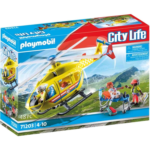 Playmobil  - Set de Constructie Playmobil Elicopter Galben De Salvare