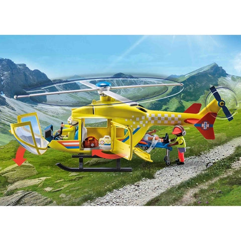 Playmobil  - Set de Constructie Playmobil Elicopter Galben De Salvare