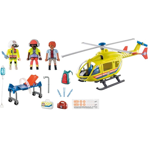 Playmobil  - Set de Constructie Playmobil Elicopter Galben De Salvare