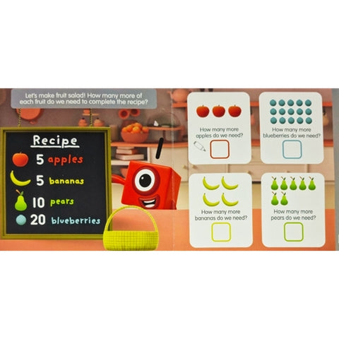 Numberblocks - Carticica Scriu si Sterg, Legaturi Numerice