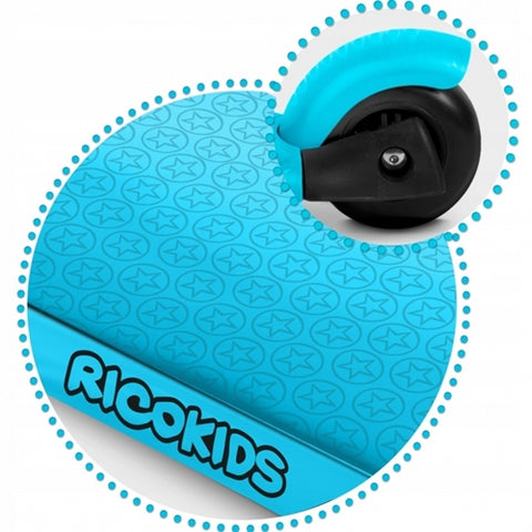 Ricokids - Trotineta 3 in 1 cu Scaunel si Roti cu LED Buggy, Albastru