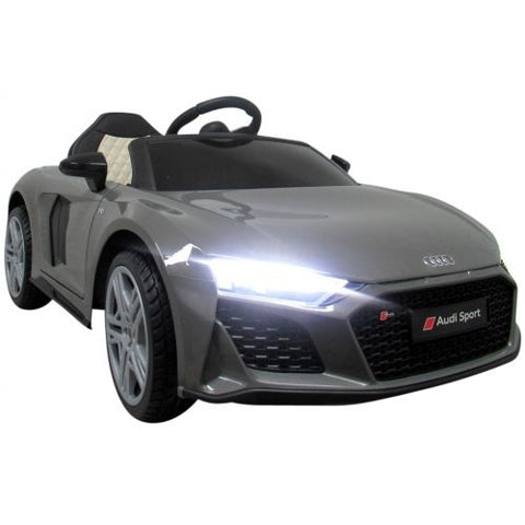 Masinuta electrica cu telecomanda Audi R8 - 107 cm - Gri