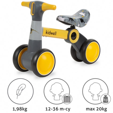 Kidwell - Bicicleta fara Pedale PETITO Dino