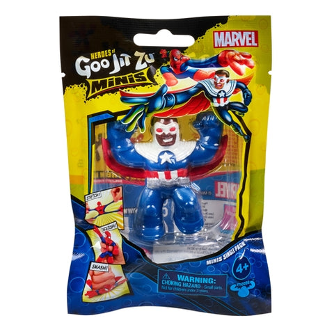 Toyoption  - Figurina Toyoption Goo Jit Zu Minis S5 Marvel Catpain America - Sam Wilson 41380-41400