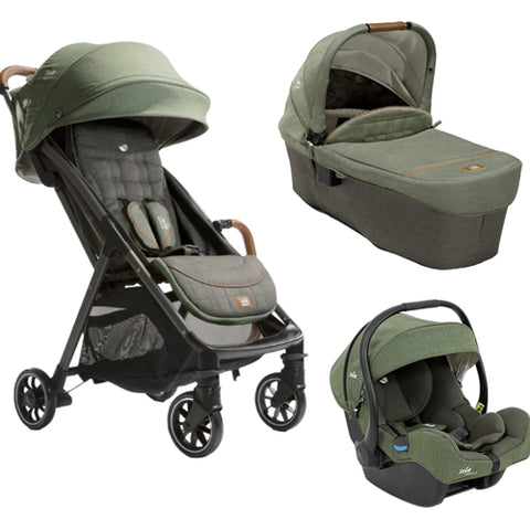 Joie  - Carucior Ultracompact 3 in 1 Joie Parcel Pine, Lanoud Ramble XL Pine, Scoica Auto I-Gemm Pine