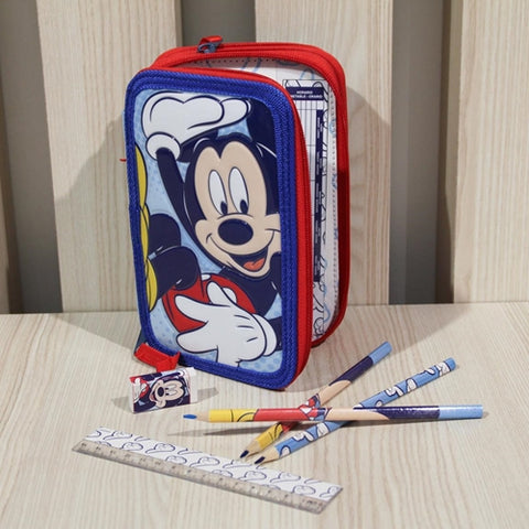 Cerda - Penar Echipat Mickey Mouse cu 3 Compartimente, 43 piese