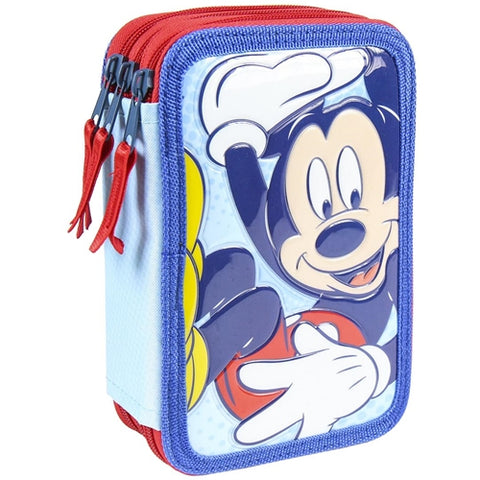 Cerda - Penar Echipat Mickey Mouse cu 3 Compartimente, 43 piese