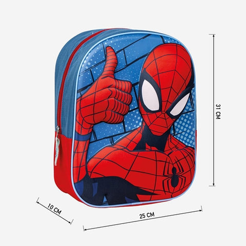 Cerda - Rucsac 3D Spiderman, 25x31x10 cm