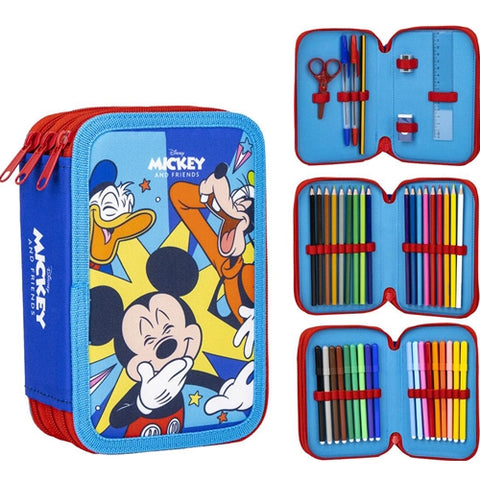 Cerda- Penar Echipat  Mickey Mouse & Friends cu 3 Compartimente