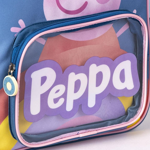 Cerda-Rucsac Peppa Pig cu buzunar transparent, 25x30x12 cm