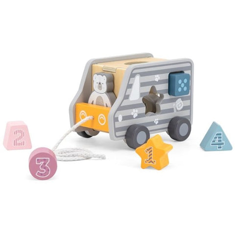 New Classic Toys - Jucarie de Tras New Classic Toys Sortator Forme Geometrice Camion PolarB