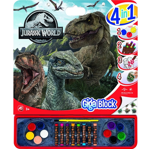 As  - Set As pentru Desen 4 in 1 Jurassic World Giga Block