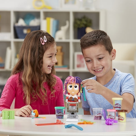 Hasbro - Set Creativ Frizuri Trasnite cu 8 Culori Plastilina Play-Doh