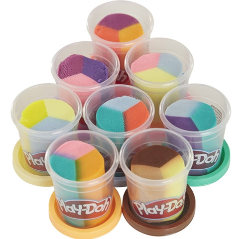 Hasbro - Set Creativ Frizuri Trasnite cu 8 Culori Plastilina Play-Doh