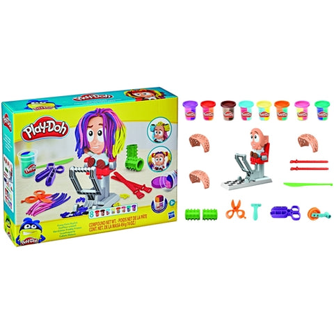 Hasbro - Set Creativ Frizuri Trasnite cu 8 Culori Plastilina Play-Doh